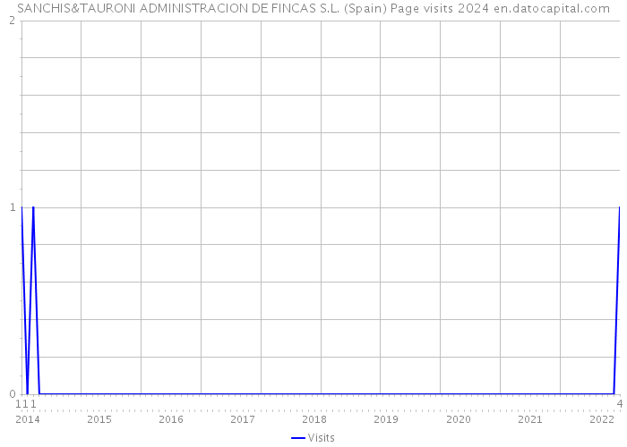 SANCHIS&TAURONI ADMINISTRACION DE FINCAS S.L. (Spain) Page visits 2024 