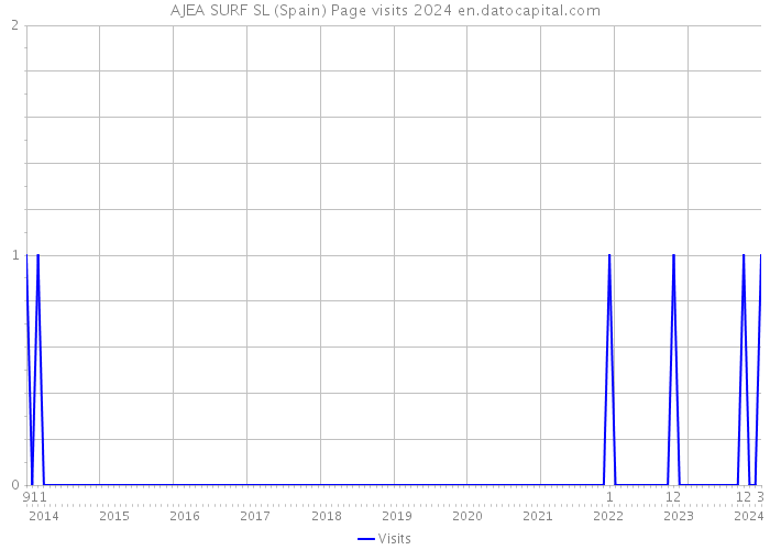 AJEA SURF SL (Spain) Page visits 2024 