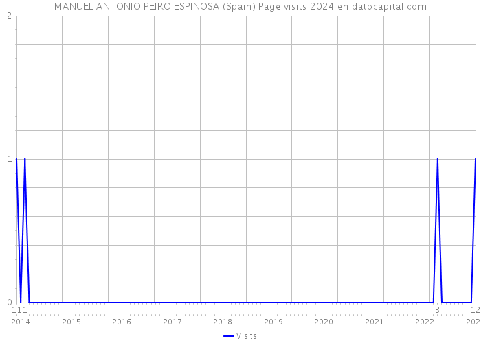 MANUEL ANTONIO PEIRO ESPINOSA (Spain) Page visits 2024 