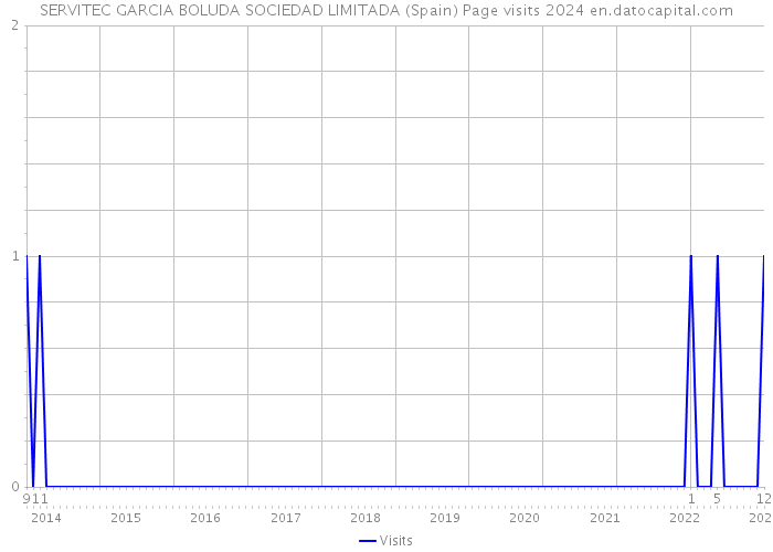 SERVITEC GARCIA BOLUDA SOCIEDAD LIMITADA (Spain) Page visits 2024 