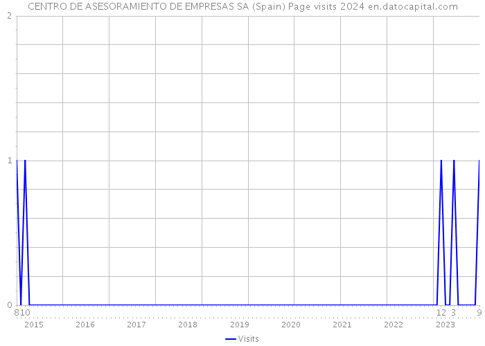 CENTRO DE ASESORAMIENTO DE EMPRESAS SA (Spain) Page visits 2024 