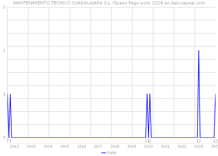 MANTENIMIENTO TECNICO GUADALAJARA S.L. (Spain) Page visits 2024 