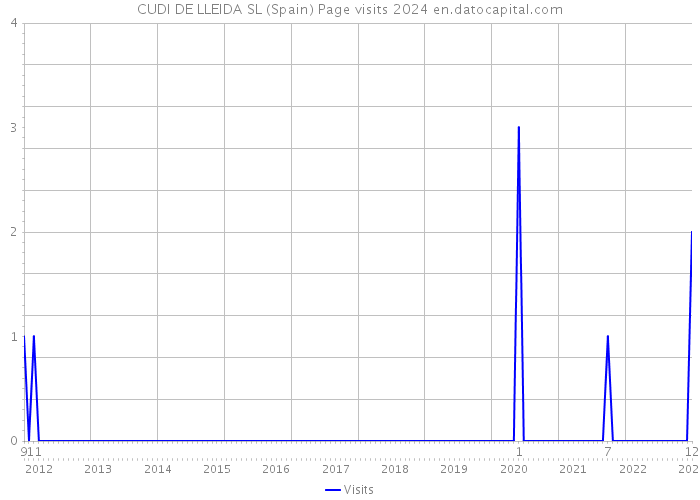 CUDI DE LLEIDA SL (Spain) Page visits 2024 