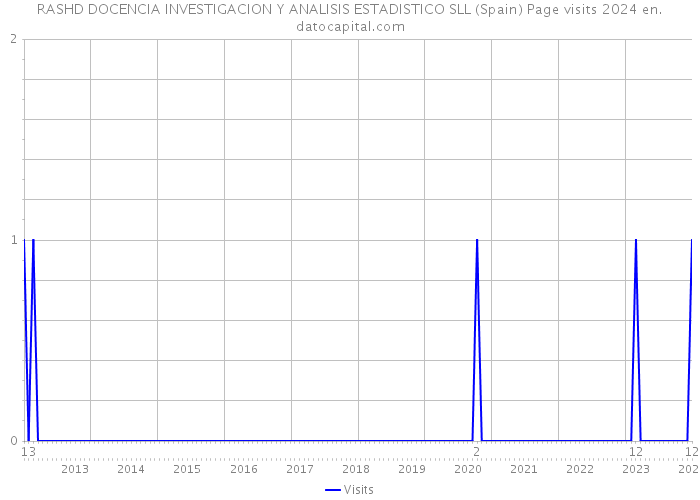 RASHD DOCENCIA INVESTIGACION Y ANALISIS ESTADISTICO SLL (Spain) Page visits 2024 