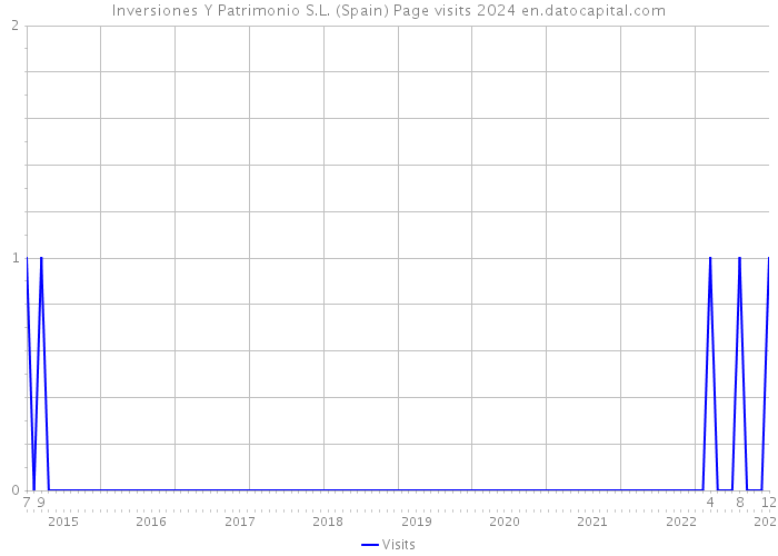Inversiones Y Patrimonio S.L. (Spain) Page visits 2024 