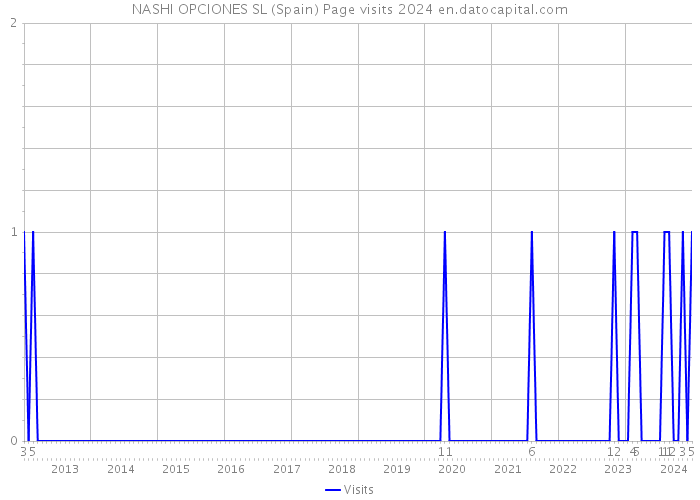 NASHI OPCIONES SL (Spain) Page visits 2024 
