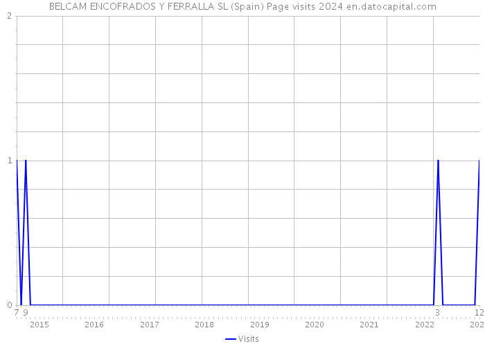 BELCAM ENCOFRADOS Y FERRALLA SL (Spain) Page visits 2024 