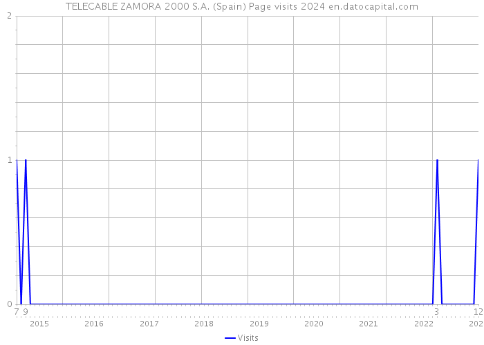 TELECABLE ZAMORA 2000 S.A. (Spain) Page visits 2024 