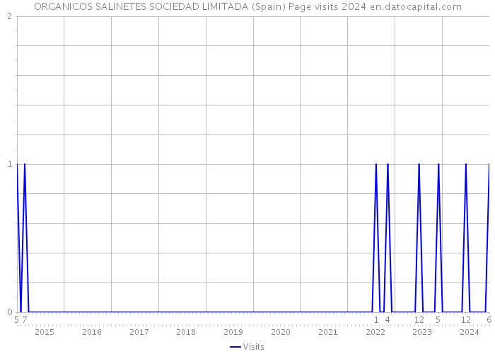 ORGANICOS SALINETES SOCIEDAD LIMITADA (Spain) Page visits 2024 