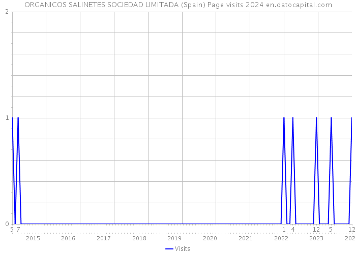ORGANICOS SALINETES SOCIEDAD LIMITADA (Spain) Page visits 2024 