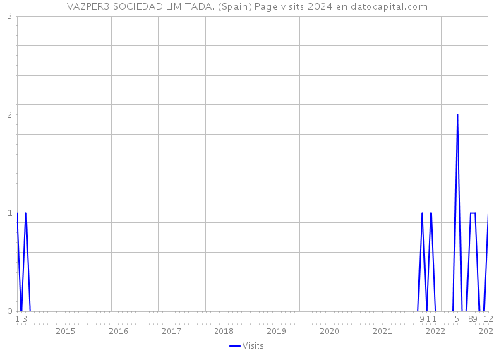 VAZPER3 SOCIEDAD LIMITADA. (Spain) Page visits 2024 