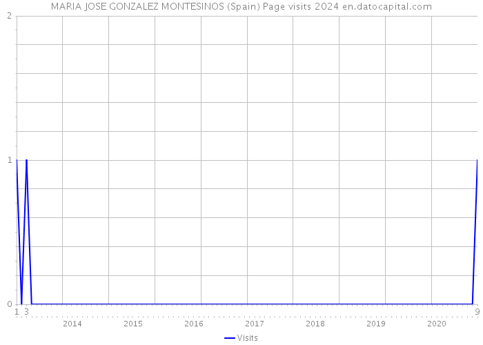 MARIA JOSE GONZALEZ MONTESINOS (Spain) Page visits 2024 