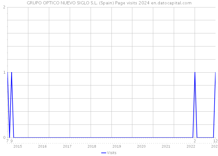 GRUPO OPTICO NUEVO SIGLO S.L. (Spain) Page visits 2024 