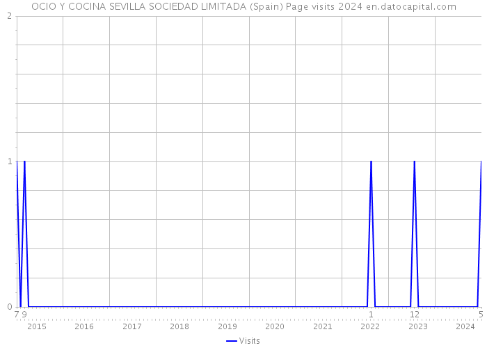 OCIO Y COCINA SEVILLA SOCIEDAD LIMITADA (Spain) Page visits 2024 