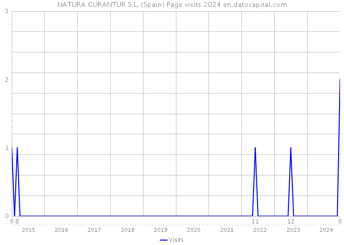 NATURA CURANTUR S.L. (Spain) Page visits 2024 