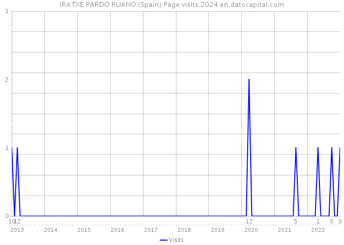 IRATXE PARDO RUANO (Spain) Page visits 2024 