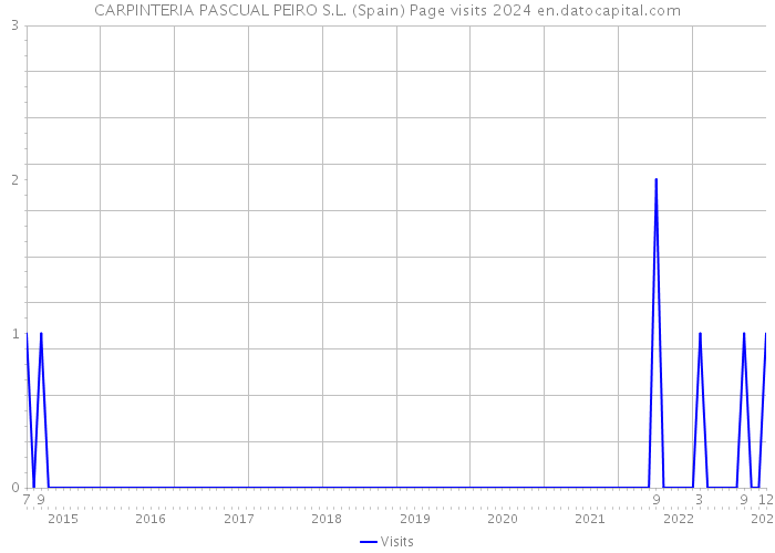 CARPINTERIA PASCUAL PEIRO S.L. (Spain) Page visits 2024 