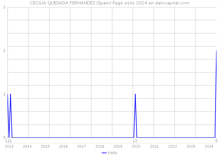 CECILIA QUESADA FERNANDEZ (Spain) Page visits 2024 