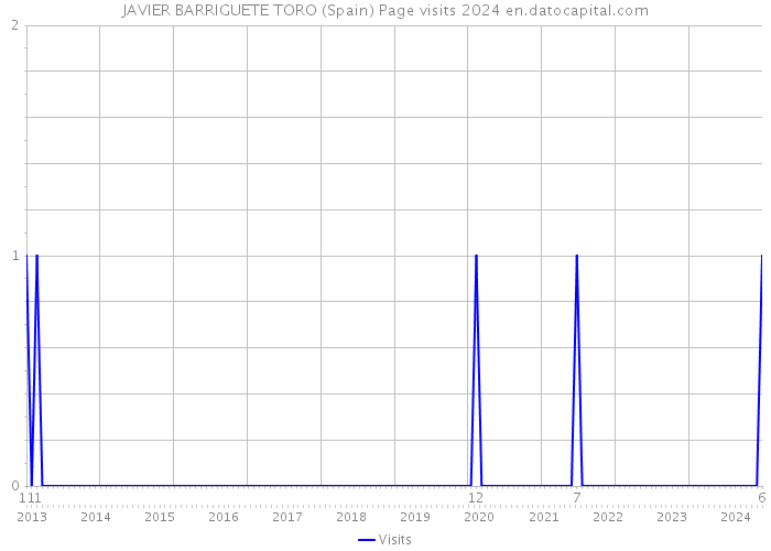 JAVIER BARRIGUETE TORO (Spain) Page visits 2024 