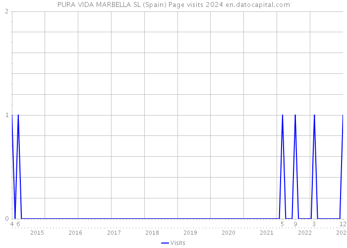 PURA VIDA MARBELLA SL (Spain) Page visits 2024 