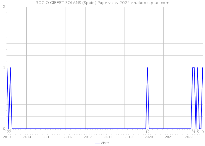 ROCIO GIBERT SOLANS (Spain) Page visits 2024 