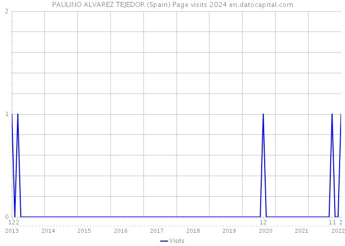 PAULINO ALVAREZ TEJEDOR (Spain) Page visits 2024 
