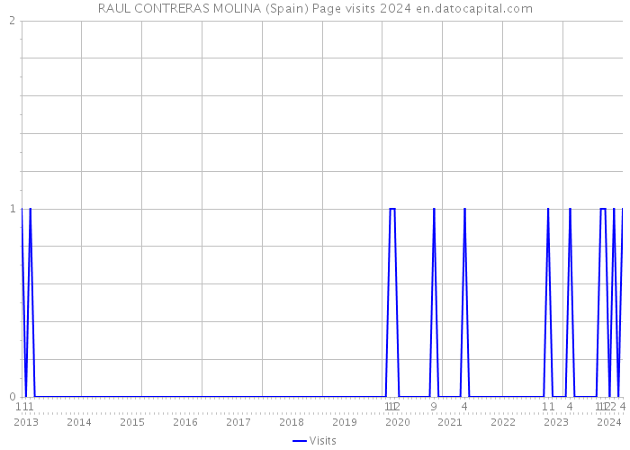RAUL CONTRERAS MOLINA (Spain) Page visits 2024 