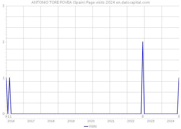 ANTONIO TORE POVEA (Spain) Page visits 2024 