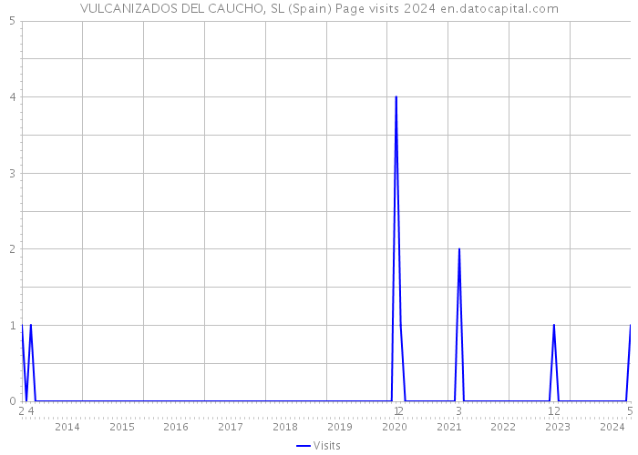 VULCANIZADOS DEL CAUCHO, SL (Spain) Page visits 2024 