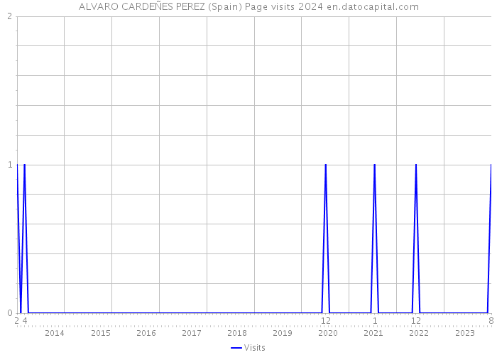 ALVARO CARDEÑES PEREZ (Spain) Page visits 2024 