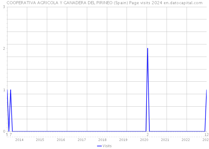 COOPERATIVA AGRICOLA Y GANADERA DEL PIRINEO (Spain) Page visits 2024 