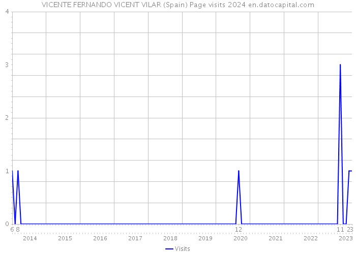 VICENTE FERNANDO VICENT VILAR (Spain) Page visits 2024 