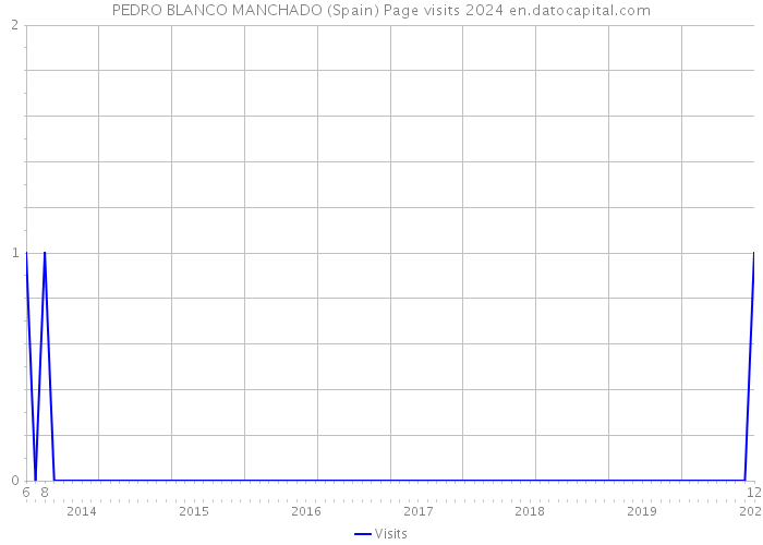 PEDRO BLANCO MANCHADO (Spain) Page visits 2024 