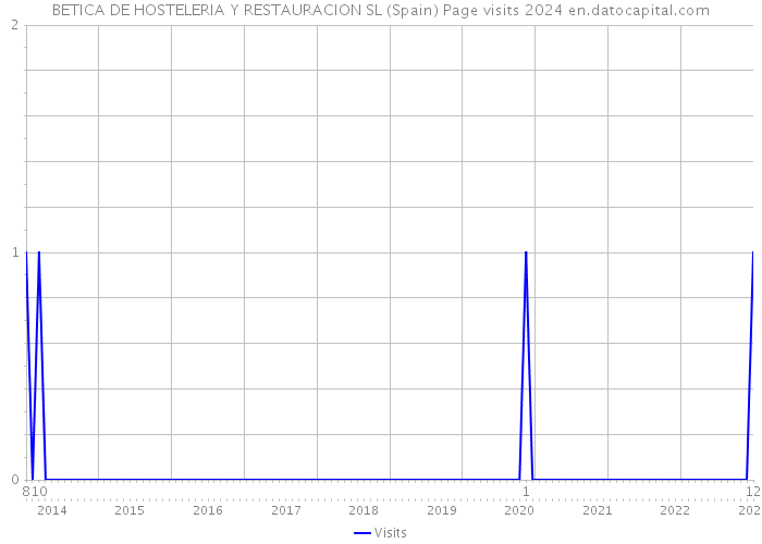 BETICA DE HOSTELERIA Y RESTAURACION SL (Spain) Page visits 2024 