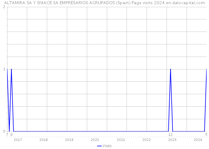 ALTAMIRA SA Y SNIACE SA EMPRESARIOS AGRUPADOS (Spain) Page visits 2024 