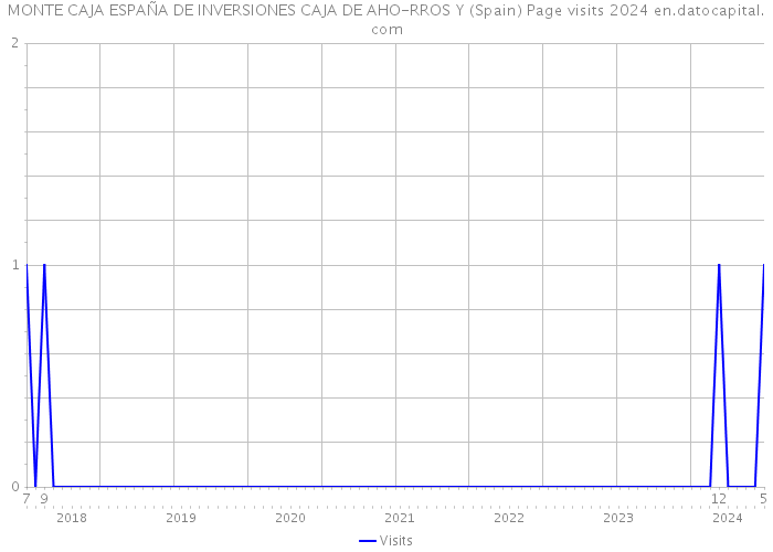MONTE CAJA ESPAÑA DE INVERSIONES CAJA DE AHO-RROS Y (Spain) Page visits 2024 