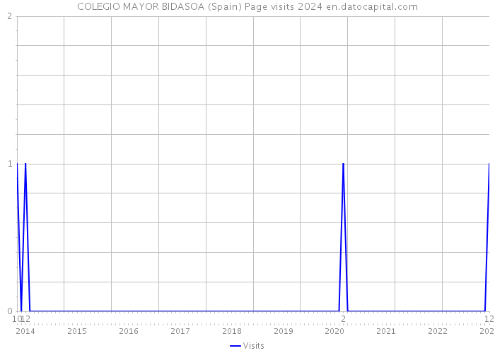 COLEGIO MAYOR BIDASOA (Spain) Page visits 2024 