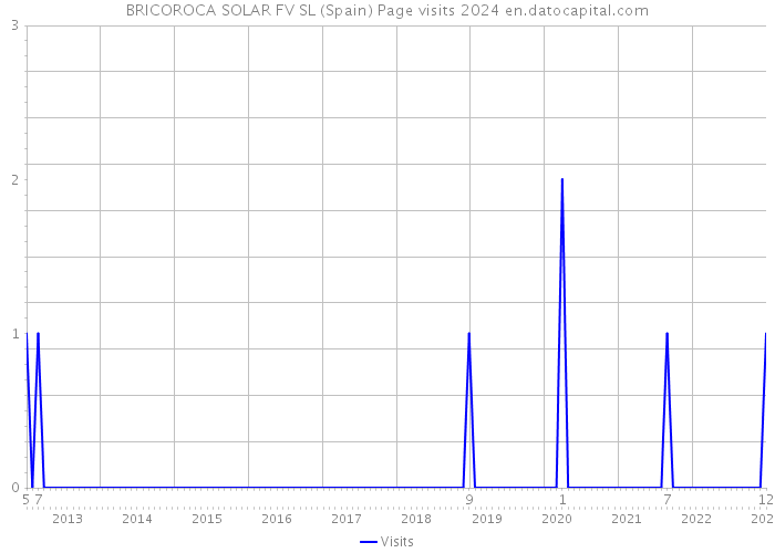 BRICOROCA SOLAR FV SL (Spain) Page visits 2024 