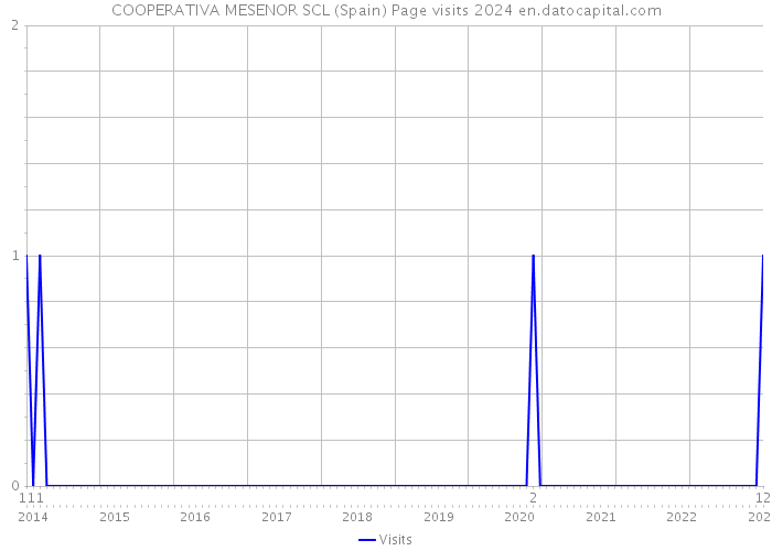 COOPERATIVA MESENOR SCL (Spain) Page visits 2024 