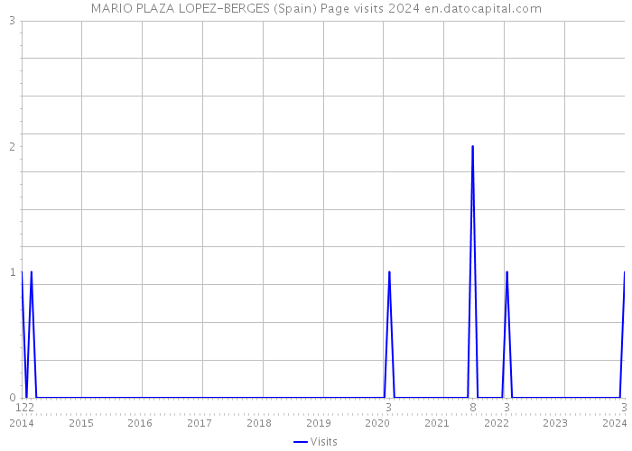 MARIO PLAZA LOPEZ-BERGES (Spain) Page visits 2024 