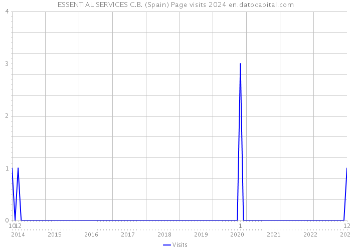ESSENTIAL SERVICES C.B. (Spain) Page visits 2024 