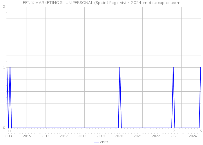 FENIX MARKETING SL UNIPERSONAL (Spain) Page visits 2024 