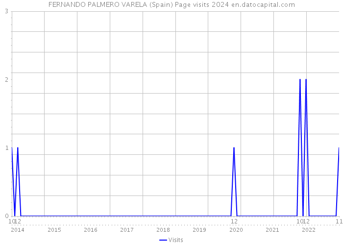 FERNANDO PALMERO VARELA (Spain) Page visits 2024 