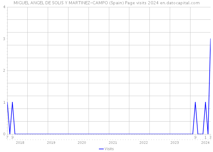 MIGUEL ANGEL DE SOLIS Y MARTINEZ-CAMPO (Spain) Page visits 2024 
