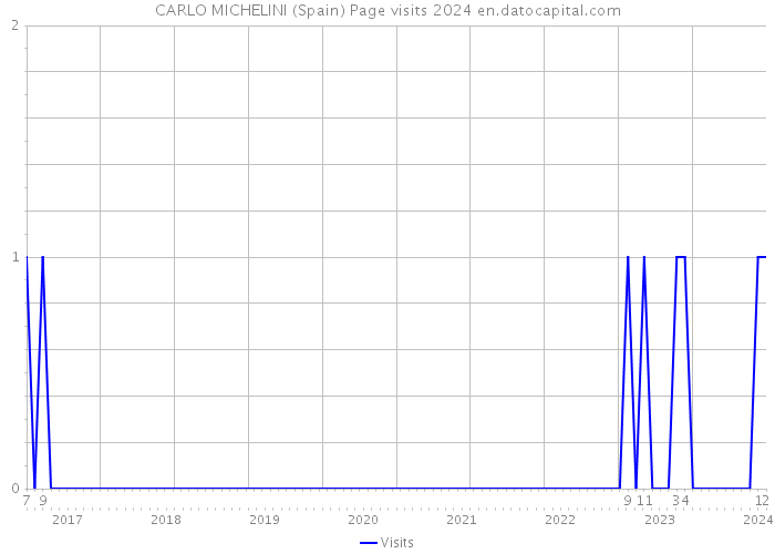 CARLO MICHELINI (Spain) Page visits 2024 
