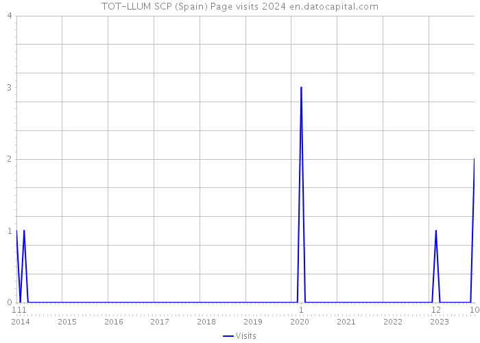 TOT-LLUM SCP (Spain) Page visits 2024 