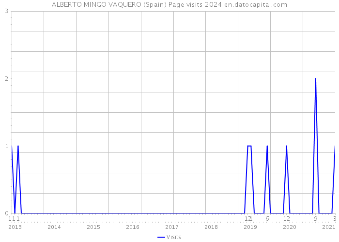 ALBERTO MINGO VAQUERO (Spain) Page visits 2024 