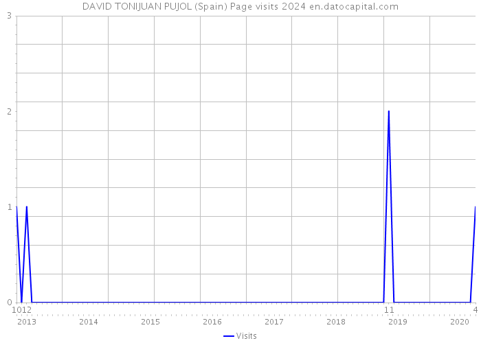 DAVID TONIJUAN PUJOL (Spain) Page visits 2024 