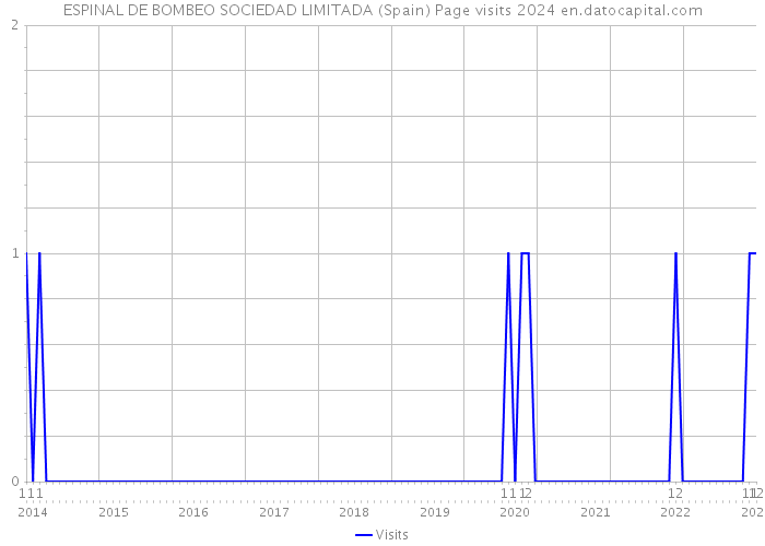ESPINAL DE BOMBEO SOCIEDAD LIMITADA (Spain) Page visits 2024 