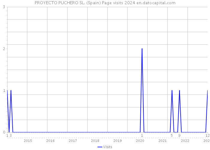 PROYECTO PUCHERO SL. (Spain) Page visits 2024 